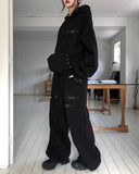 Glint Brushed Studded Hoodie