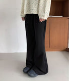 [BAONHAUS] Kathleen Banding Semi-Bootcut Pants