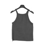 Rhea Pigment Zipper Sleeveless
