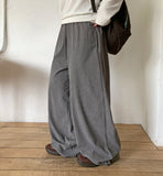 [BAONHAUS] Fenmi Stripe Banding Wide Pants