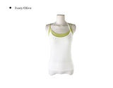 Heart Color Matching Halter Layered Sleeveless Set