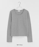 Tenenki Cotton Basic Round Long Sleeve Tee