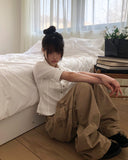 Karn Multi-Pocket Wide Cargo Pants