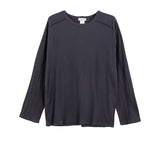Solin cut ribbed long sleeve tee