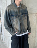 Worked denim jacket