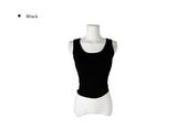 Yurin Ribbed Mango Fake Layered Cap Sleeveless
