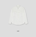 (UNISEX) Two-Pocket Cotton Standard Shirt