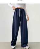 Color Banding Long Wide Training Pants