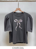 Delienne Ribbon Puff T-Shirt