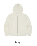 Doven Waffle Knit Hood Zip-Up