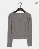 Reker Race Button Sleeveless Layered T-shirt