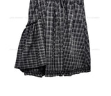 Maeve Unbalance Check Long Skirt