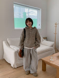 [unisex] Kiroi Bokashi Over Hood Knit