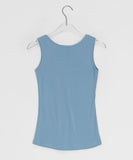 Duhin Basic Color Layered Round Sleeveless