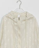 Langes Flower See-Through Summer Hood Zip Up