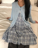 Ara Frill Check Sleeveless One Piece