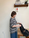 Kogar Stripe Over Short Sleeve Tee