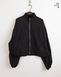 Lapen Shining Pearl Coated String Zip-Up Jumper