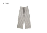 Xiao Stripe Brushed Wide Banding Pants