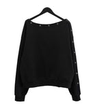 Tote Snap One-Shoulder Sweatshirt