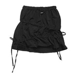 Nico Nylon Shirring Mini Skirt