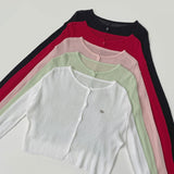 Thin Feminine Pendant Long Sleeve Cardigan