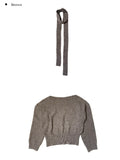 [Muffler set] Billy Boat Neck Off Loose Knit