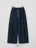 [unisex] Ridello Pintuck Rivet Banding Wide Pants