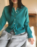 Dalkey round angora knit cardigan