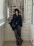 Hounds three-tuck wide slacks