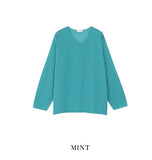 Slick Linen V-Neck Knit