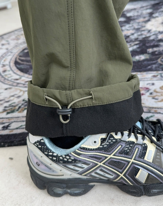 【SATIIIZ】Peuon brushed nylon cargo pants SATIIIZ (サティーズ) - プオン裏起毛ナイロンカーゴパンツ