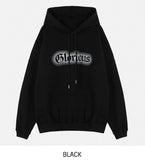 Knits Lettering Overfit Hoodie