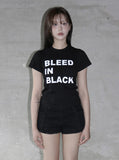 [mnem] Bleed in Black Tee