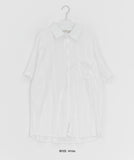 Kez Summer Punching Lace Short Sleeve Shirt