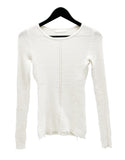 Modern Damage Ribbed Knit