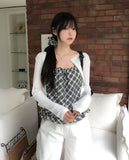 [Scrunchie SET] Sion Check Lace Layered Set