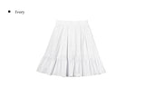 Adam Pintuck Midi Cotton Flare Skirt