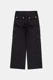 Structured utility cargo cotton pants