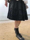 Dinhi Frill Tiered Midi Skirt