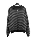 Robe Reversible Striped Hooded Zip-Up