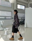 Chilled Cotton Overfit Check Shirt