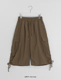 [Unisex] Aoli Banding Nylon Banding Cargo Bermuda Pants