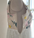 Raffin Flower Lace Sleeveless One Piece