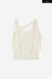 Sheer layered wrap sleeveless