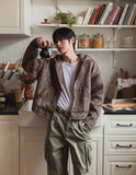 Rookie Mohair Cropped Hooded Jacket