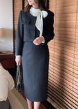 Eve Tweed H-Line Skirt