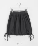 Tarona Banding Strap Balloon Midi Skirt