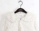 [MADE] Petyl Sailor Crop Mongle Fur Hook Cardigan