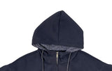 Inf Check Color Matching Two-Way Hood Zip-Up
